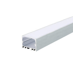 Aca Extern LED-Streifen-Aluminiumprofil mit Opal Abdeckung