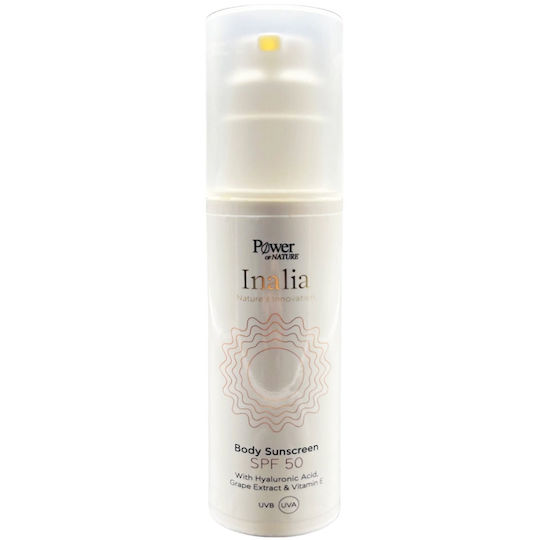 Inalia Hyaluronic Acid Grape Extract & Vitamin E Sunscreen Body Cream SPF50 150ml