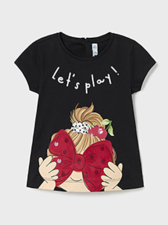Mayoral Παιδικό T-shirt Μαύρο