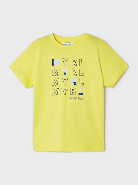 Mayoral Παιδικό T-shirt Κίτρινο Good Days
