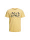 Jack & Jones Παιδικό T-shirt Κίτρινο