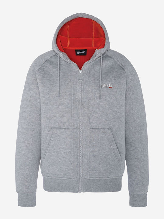 Schott NYC SW4021 Neopren Fleece Grey