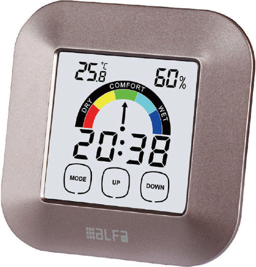 Alfaone Digital Weather Station Tabletop Silver