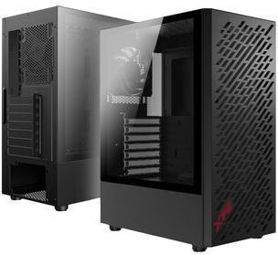 Adata 75261054 Midi Tower Computer Case with Window Panel Black