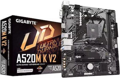 Gigabyte A520M K V2 rev. 1.0 Motherboard Micro ATX με AMD AM4 Socket