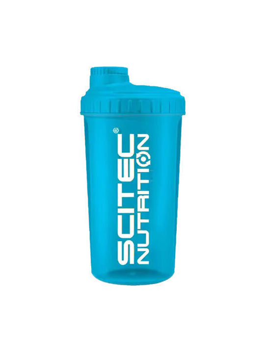 Scitec Nutrition Plastic Protein Shaker 700ml Blue Cyan