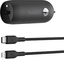 Belkin Φορτιστής Αυτοκινήτου με Θύρα 1xType-C Belkin Φορτιστής Αυτοκινήτου με Θύρα 1xType-C