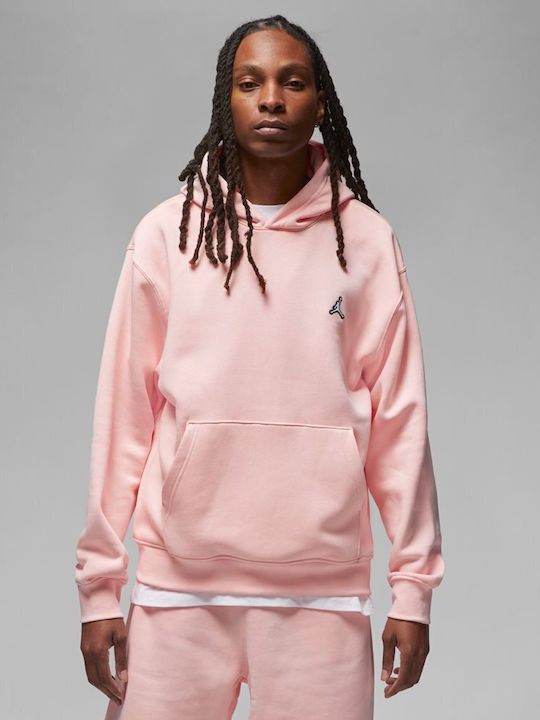 Jordan Brooklyn Men's Sweatshirt with Hood and Pockets Pink