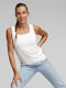 Puma Women's Athletic Cotton Blouse Sleeveless White