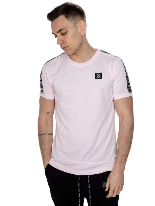Vinyl Art Clothing Tricou pentru bărbați cu mâneci scurte Roz