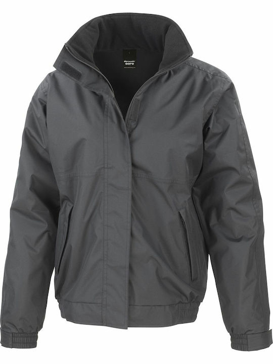 Result Men's Winter Jacket Waterproof and Windproof Black