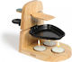 Livoo Metallic Fondue Pot with Tea Light for 10 Persons Beige