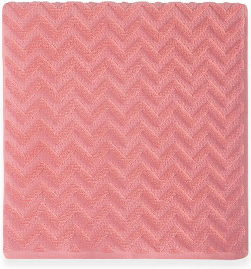 Nef-Nef Homeware Gesichtstuch Gilian 50x90cm Korallen Farbe Gewicht 550gr/m²