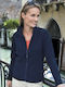 Fleece Damen Jacke in Blau Farbe