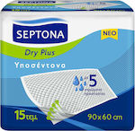 Septona Dry Plus Υποσέντονα Ακράτειας με 5 Στρώματα Προστασίας 60x90cm 3x15τμχ