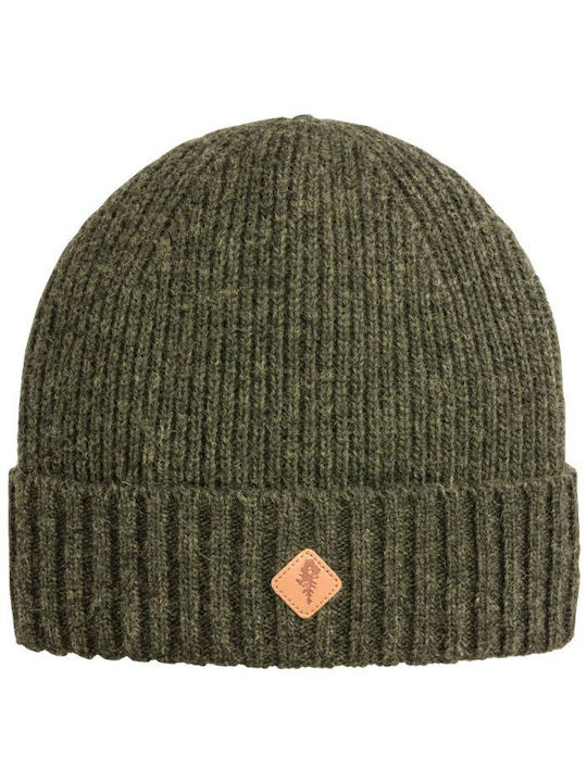 Pinewood Beanie Unisex Fleece Σκούφος Πλεκτός σε Πράσινο χρώμα