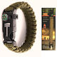 Bracelet Survival with Compass 25cm Green