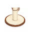 Nobleza Scratching Post Poles Beige 25x25x40cm