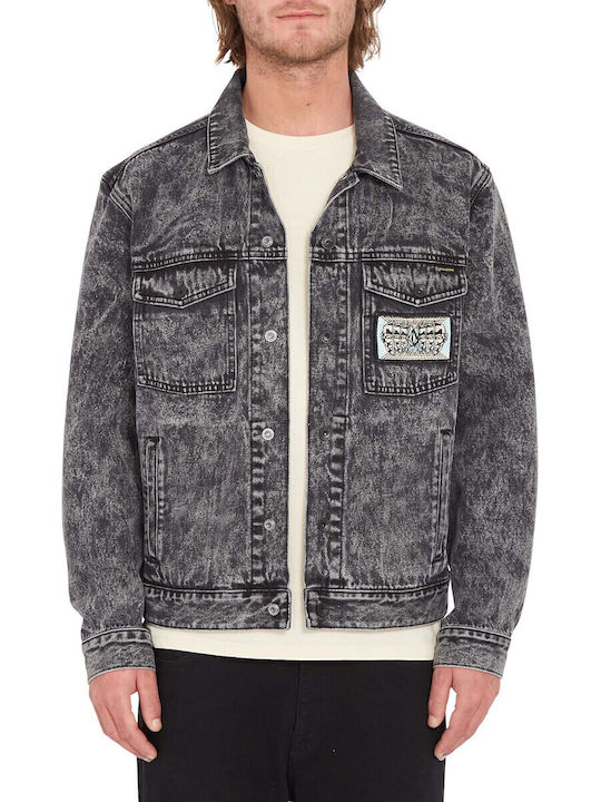 Mind Invasion Jeansjacke Jacke Schwarz