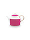 PiP Studio Chique Teekanne Porzellan Gold-Pink 1800ml