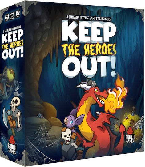 Board Game Keep the Heroes Out for 1-4 Players Ages 10+ (EN) Vesuvius Media