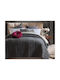 Liolios Home Sofa-Kissen Dutch Velvet aus Samt Burgunder 42x42cm
