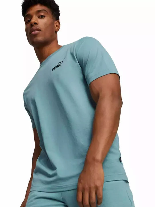 Puma T-shirt Bărbătesc cu Mânecă Scurtă Albastru Petrol