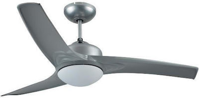 Eurolamp Deckenventilator 132cm mit Licht und Fernbedienung Gray