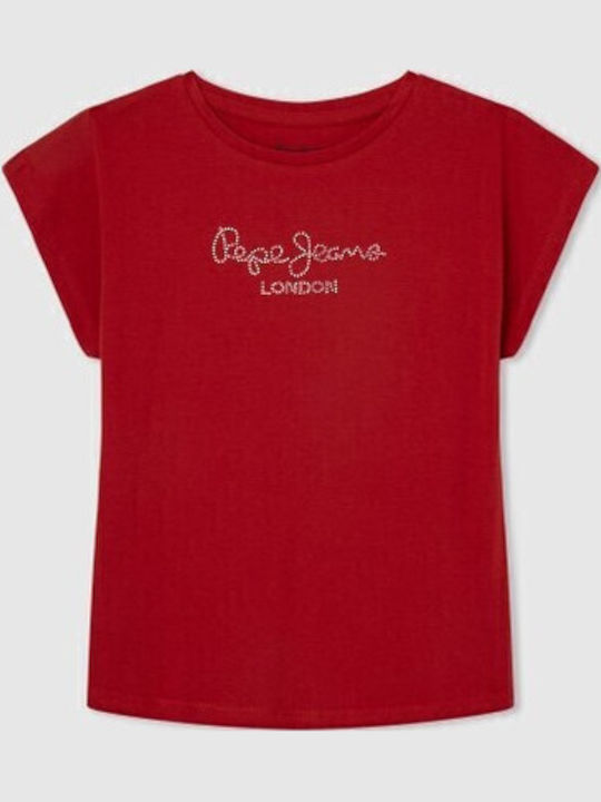 Pepe Jeans Παιδικό T-shirt Κόκκινο NURIA