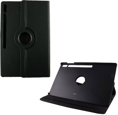 Volte-Tel Flip Cover Δερμάτινο Μαύρο (Galaxy Tab S8 Ultra)