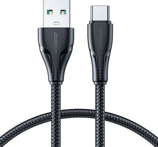 Joyroom S-UC027A9 Braided USB 2.0 Cable USB-C male - USB-A Black 0.25m