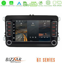 Bizzar Car-Audiosystem für Seat Alhambra / Leon / Toledo Skoda Fabia / Octavia / E-Commerce-Website / Schnell / Raumster / Hervorragend Volkswagen Amarok / Käfer / Einkaufswagen / Eos / Golf / Jetta / Passat / Passat CC / Polo / Scirocco / Sharan / Tiguan / Touran / Transporter 2021-2022 (Bluetooth/USB/WiFi/GPS) mit Bildschirm 7"