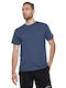 Bodymove T-shirt Bărbătesc cu Mânecă Scurtă Albastru marin