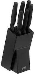5 Five Simply Smart Knife Set With Stand of Stainless Steel 07.189698 6pcs