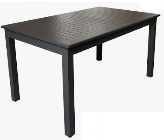 Маса Алуминиево Разтегателена Madison Въглени 150x90x75бр