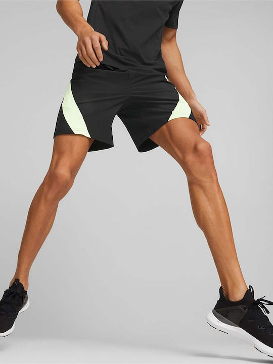 Puma Sportliche Herrenshorts Black / Lime