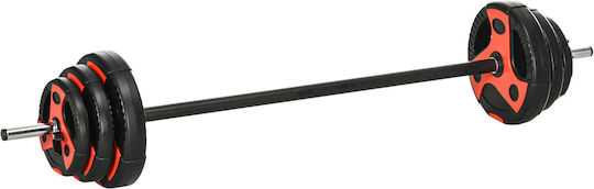 Sportnow Sportnow Straight Bar Set with Strength Training Weight 20kg 140cm Length with Pegs