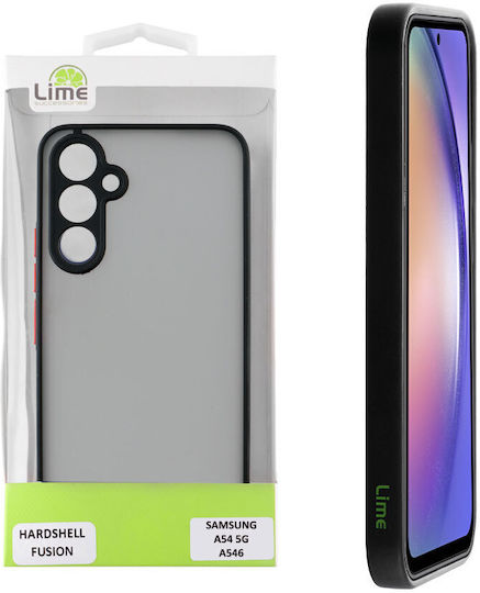 Lime Hardshell Fusion Back Cover Πλαστικό Μαύρο (Galaxy A54)