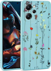 Tech-Protect Mood Back Cover Σιλικόνης Garden Blue (Poco X5 Pro)