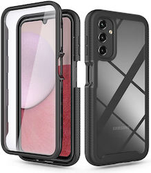 Tech-Protect Defense360 Plastic set cu geam Negru (Galaxy A14)