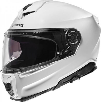 Schuberth Full Face Helmet with Pinlock and Sun Visor ECE 22.06 Glossy White SCH-S3-WH