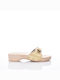 Scholl Pescura Damen Flache Sandalen Light Gold