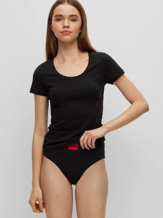 Hugo Damen T-Shirts Schwarz 2Pack