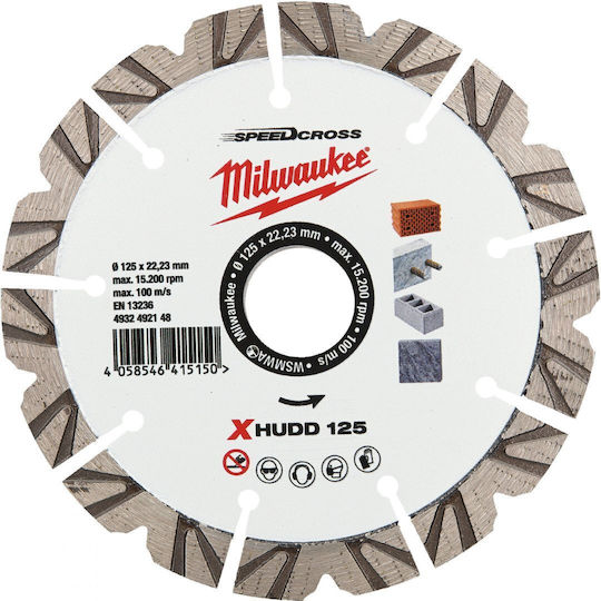 Milwaukee Xhudd Schneidscheibe Baumaterialien 125mm