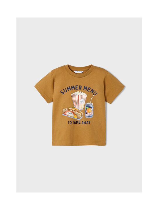 Mayoral Kids' T-shirt Brown