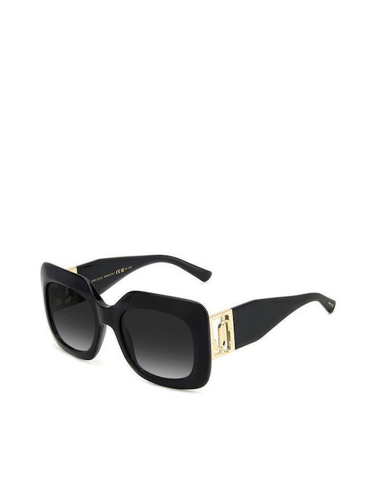 Jimmy Choo Women's Sunglasses with Black Acetate Frame and Black Lenses GAYA/S-8079O