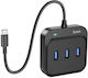 Hoco HB31 Hub 4 Θυρών USB 3.0 με σύνδεση USB-C