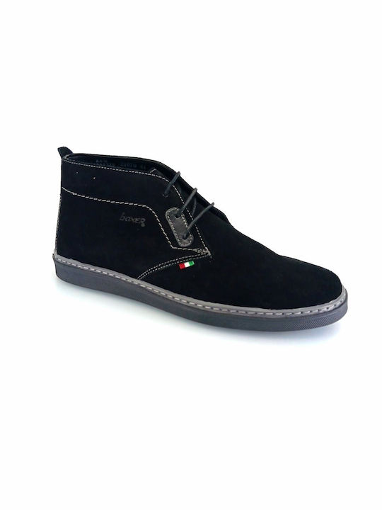 Boxer Men's Suede Boots Black