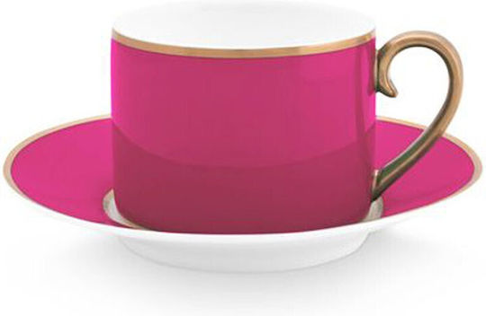 PiP Studio Chique Tasse Kaffee aus Porzellan Rosa 220ml