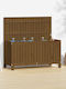 vidaXL Dekorative Truhe Hölzernes Honey Brown 115x49x60cm